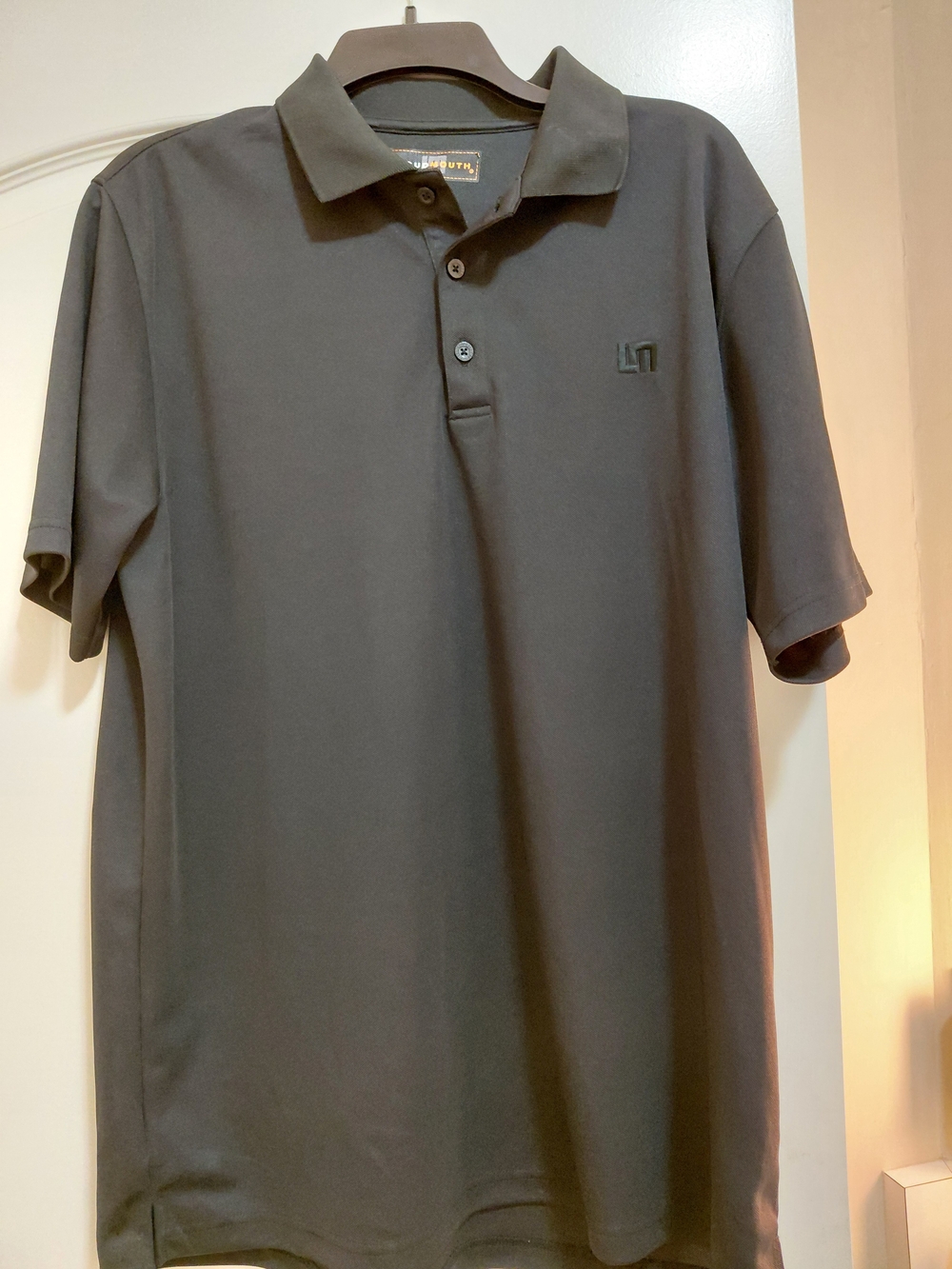 Loudmouth Men’s Black Performance Polo Size L